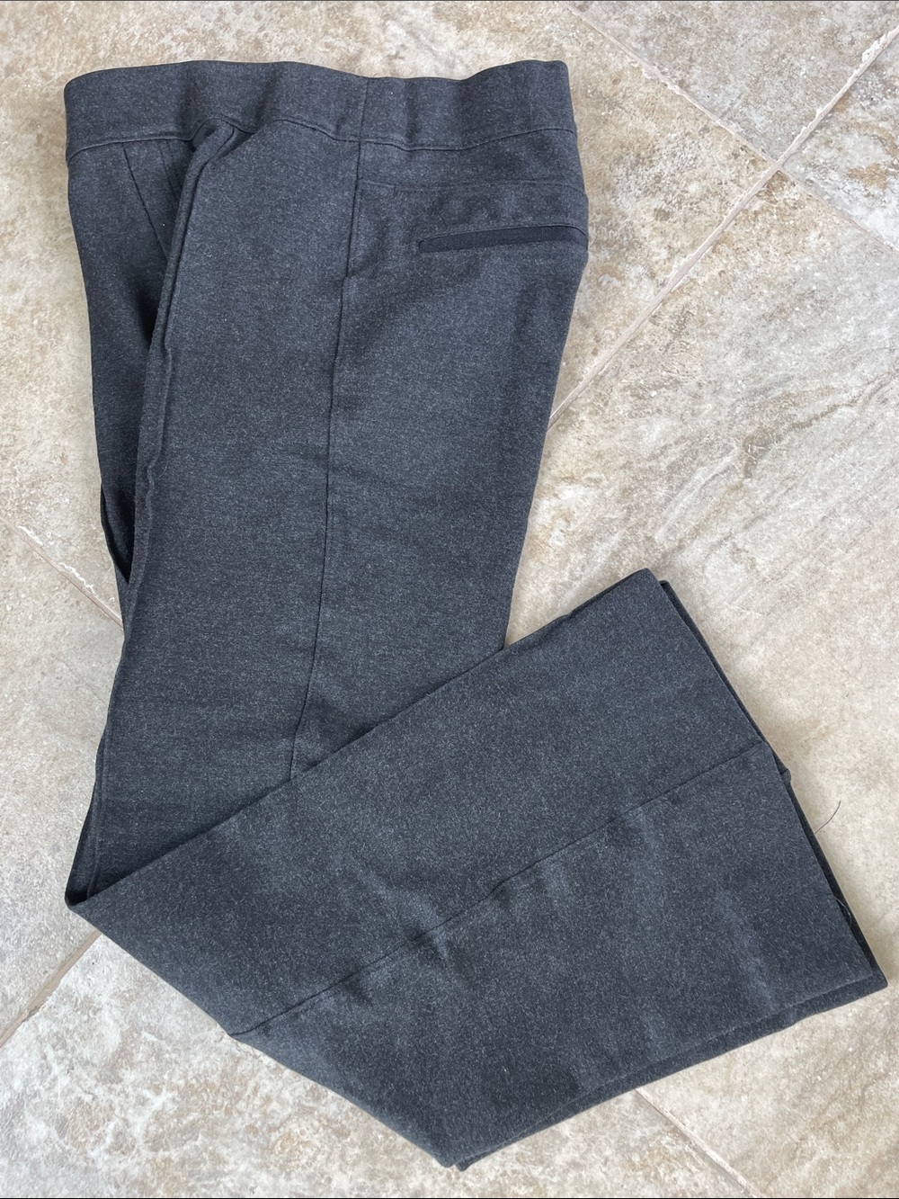 Spanx Dark Charcoal Gray Ponte Pants